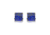 Hoxton London Men's Sterling Silver and Lapis Lazuli Square Cufflinks