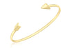 9ct Yellow Gold Arrow Bangle