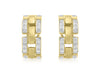 9ct Yellow Gold 0.24t Diamond Link Earrings