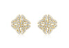 9ct Yellow Gold 0.10ct Diamond Celtic Cross Stud Earrings