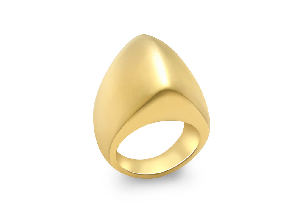 9ct Yellow Gold Triangle Eletroform Ring