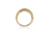 9ct Yellow Gold Diamond Cut Pine Dome Ring