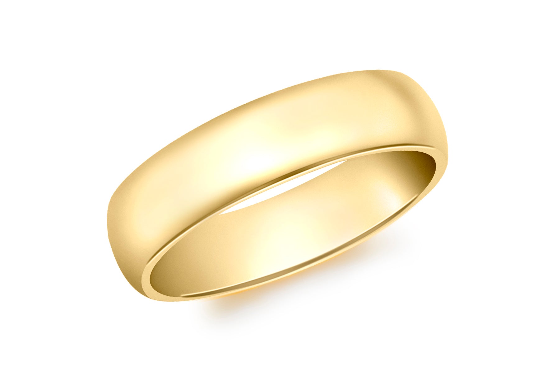 9ct Yellow Gold 5mm Court Ring