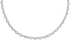 Sterling Silver 80 Diamond Cut Oval Belcher Chain