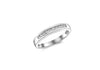 9ct White Gold Zirconia  Channel Set Ring