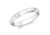9ct White Gold FacetedBand Ring
