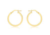 18ct Yellow Gold Round Creole Earrings