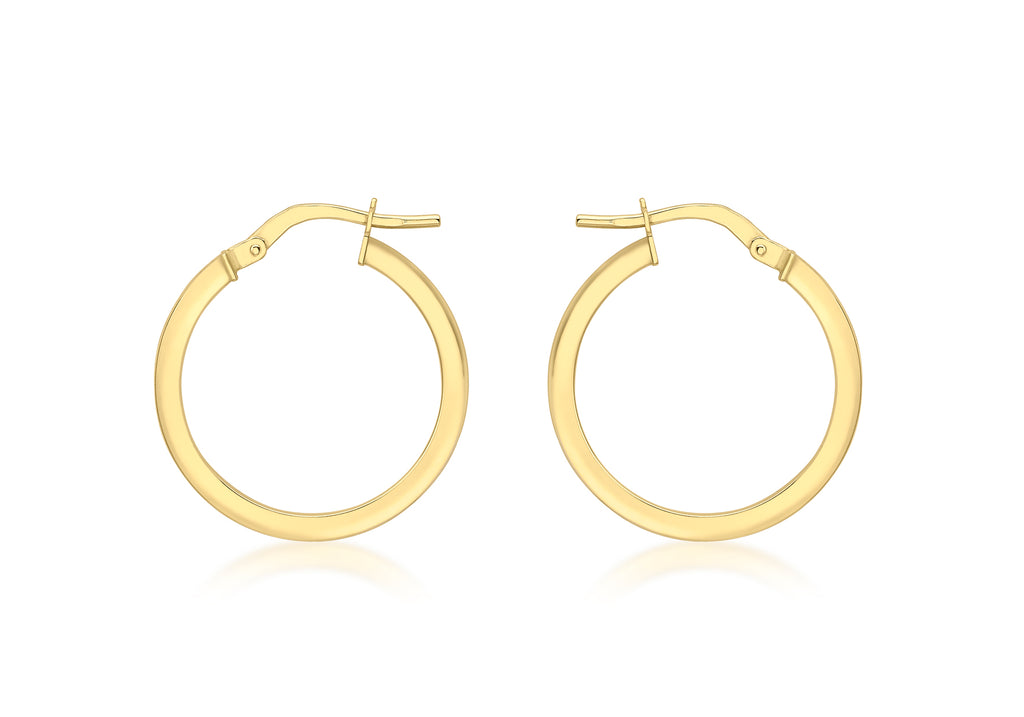 18ct Yellow Gold Round Creole Earrings