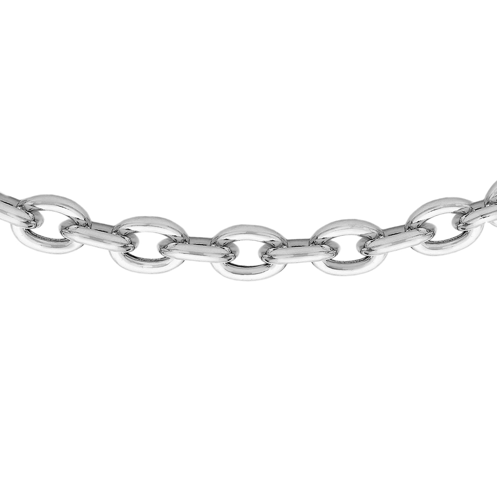 Sterling Silver Diamond Cut Round Belcher  Chain 51m/20"9