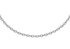 Sterling Silver Rhodium Plated Adjustable Trace Chain 46m/18" - 51m/20"9