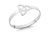 Sterling Silver Celtic Knot Extendable Baby Bangle