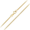 18ct Yellow Gold Diamond Cut Curb Chain