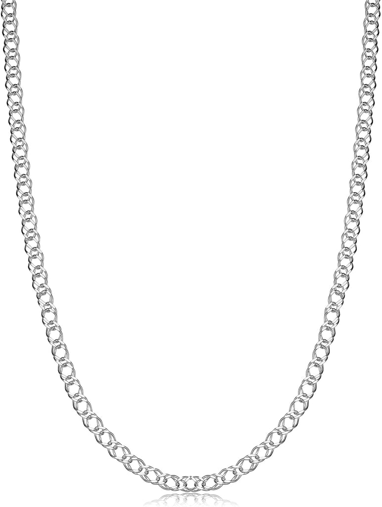 Sterling Silver Double Curb Chain
