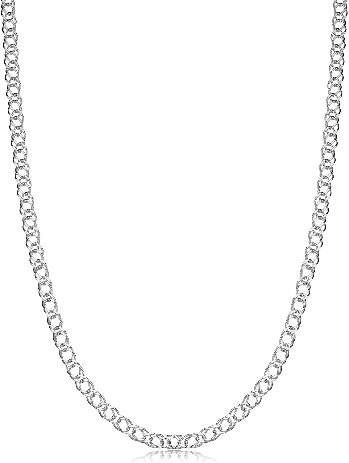 Sterling Silver Double Curb Chain