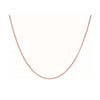 Sterling Silver Rose Gold Plated Spiga Chain