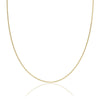 18ct Yellow Gold Diamond Cut Curb Chain